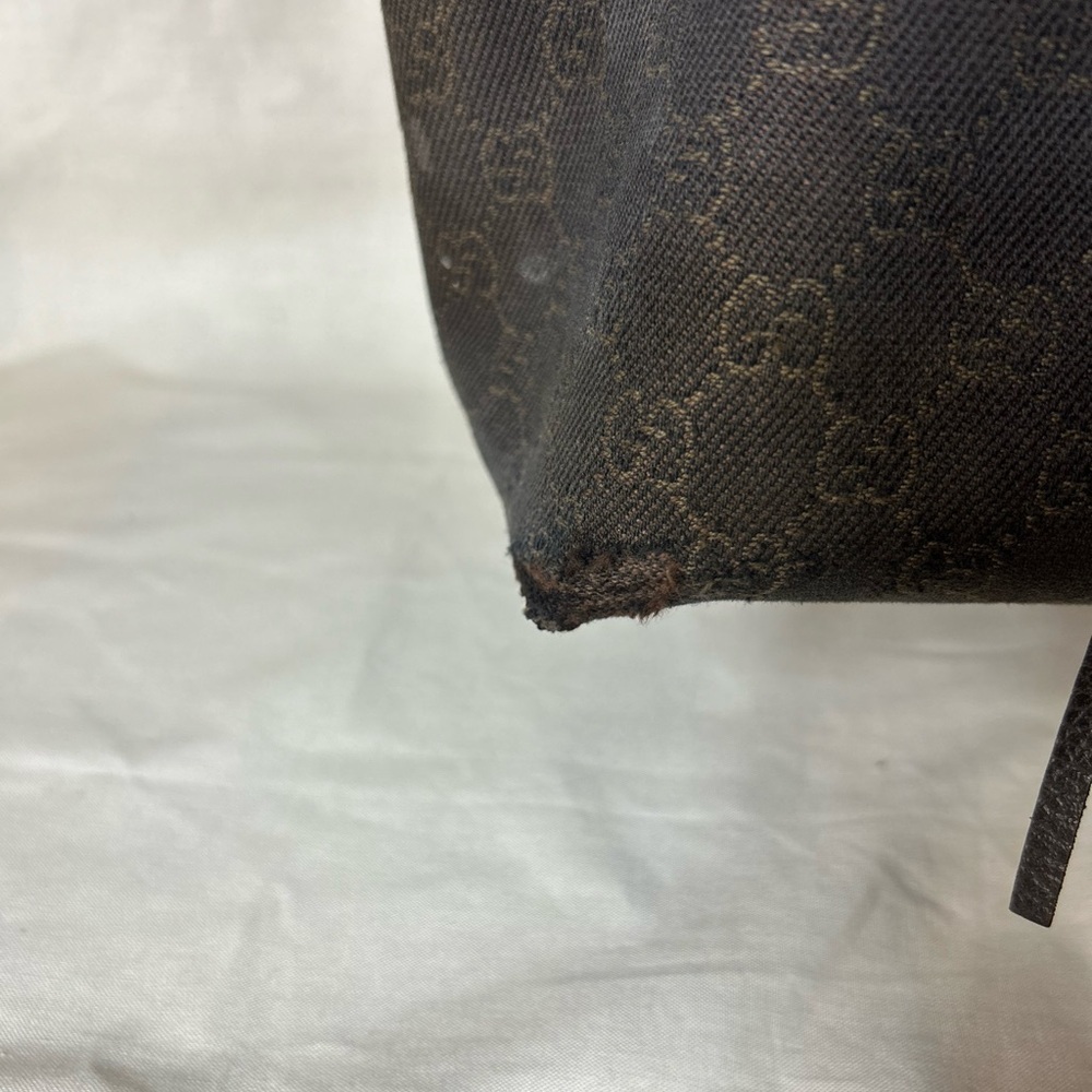 👜 Gucci Bamboo Tassel GG Canvas Tote Bag – Brown  SEE ADDITIONAL LISTING - Picture 4 of 16